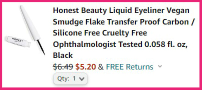 Honest Beauty Liquid Eyeliner Summary