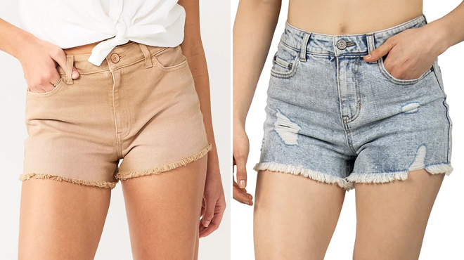 Juniors' SO® Low-Rise Midi Shorts