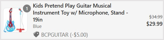 Kids Guitar with Microphone Checkout