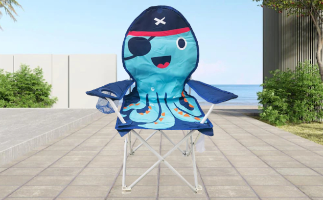 Kids Octopus Pirate Folding Camp Chair