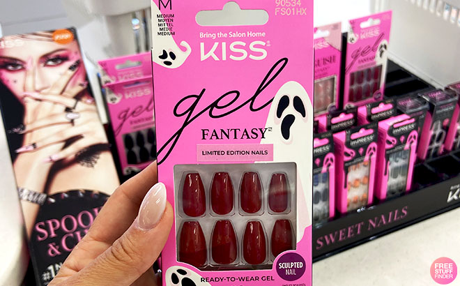 Kiss Gel Fantasy Sculpted Halloween Press On Nails in Goblinit Up