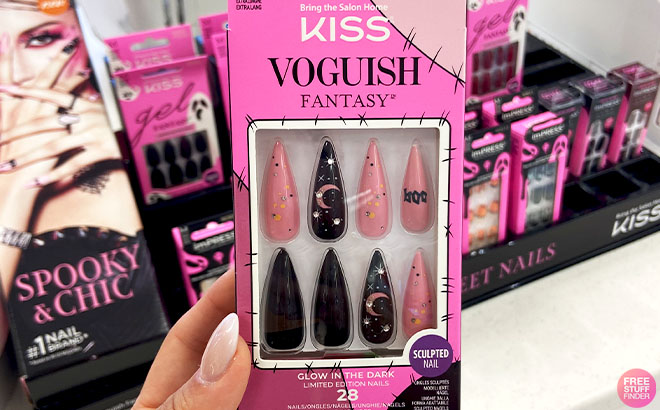 Kiss Voguish Fantasy Halloween Press On Nails Fright Night