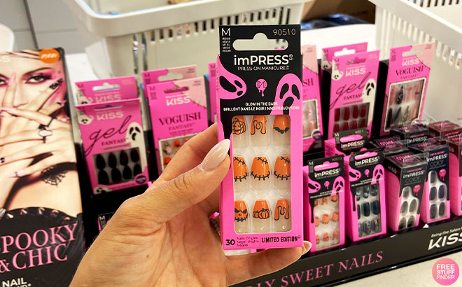 Kiss imPRESS Halloween Press On Nails Creepy Crawly