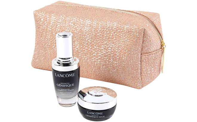 Lancome Genifique Serum and Eye Set with a Bag