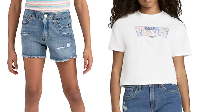 Levis Girlfriend Big Shorts for Girls