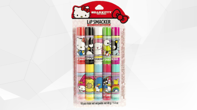 Lip Smacker 10 Pc Hello Kitty Flavored Lip Balm