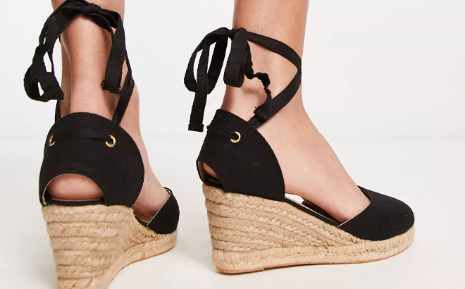 London Rebel Espadrille Wedges