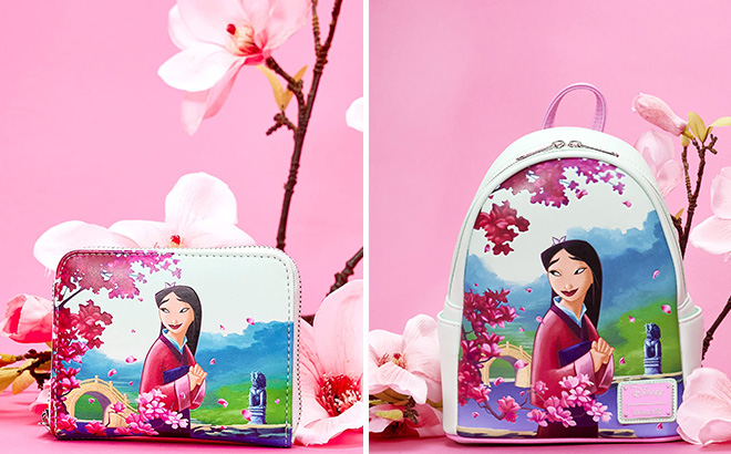 Loungefly Mulan 25th Anniversary Wallet Backpack