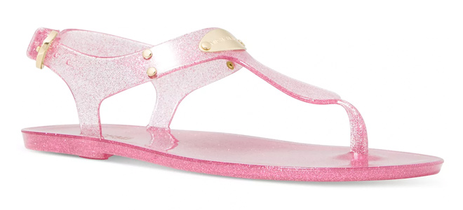 MICHAEL KORS Womens Plate Jelly Sandals French Pink