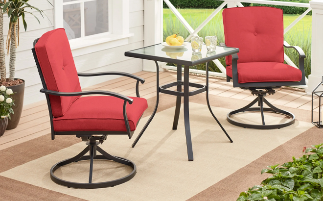 Mainstays Belden Park 3 Piece Outdoor Patio Bistro Set