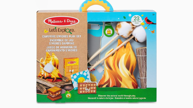 Melissa Doug Lets Explore Campfire SMores 23 Piece Play Set