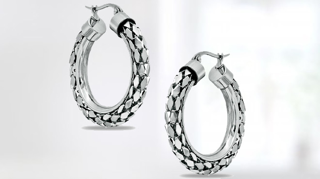 Mesh Hoop Earrings