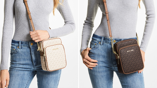 Michael Kors Medium Logo Crossbody Bag in Two colors