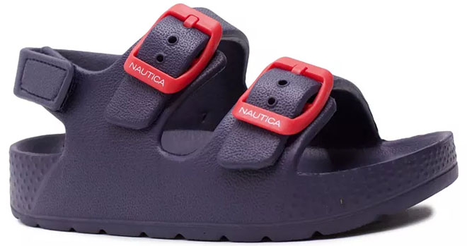 NAUTICA Toddler Boys Double Buckle Float Boat Slides