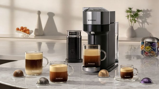 Nespresso Vertuo Next Deluxe with Aeroccino Milk Frother