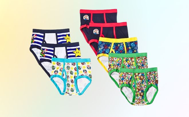 Nintendo Boys Super Boxers 8 Pack on a neutral background