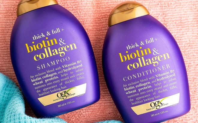 OGX Biotin Collagen Shampoo and Conditioner