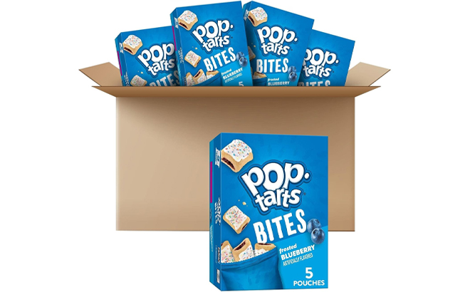 Pop Tarts 25 Count Frosted Blueberry Baked Pastry Bites Pack