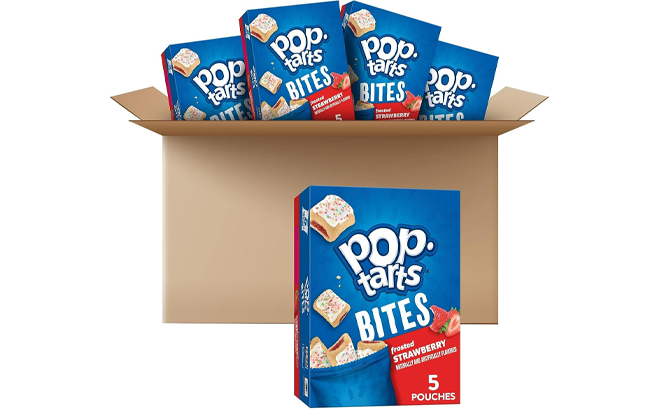 Pop Tarts 25 Count Frosted Strawberry Baked Pastry Bites Pack