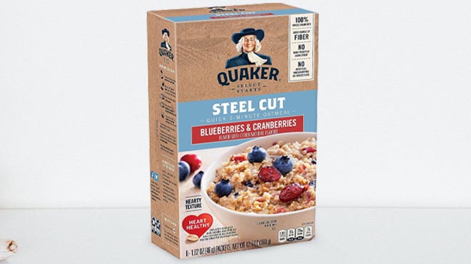 Quaker Instant Steel Cut Oatmeal 8 Count