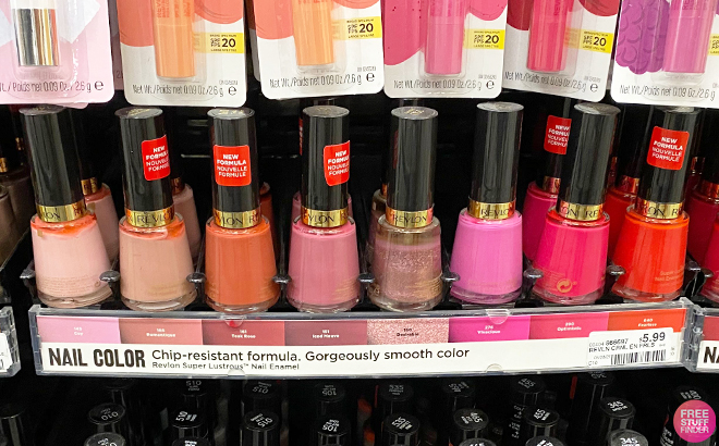 Revlon Nail Enamel on a Shelf at CVS