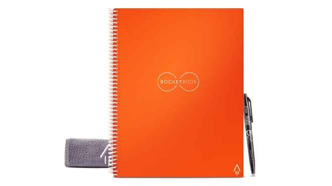 Rocketbook Smart Reusable Notebook in Beacon Orange color