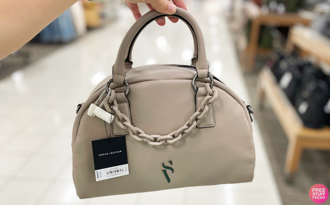 Simply Vera Vang Bowler Chain Satchel Bag