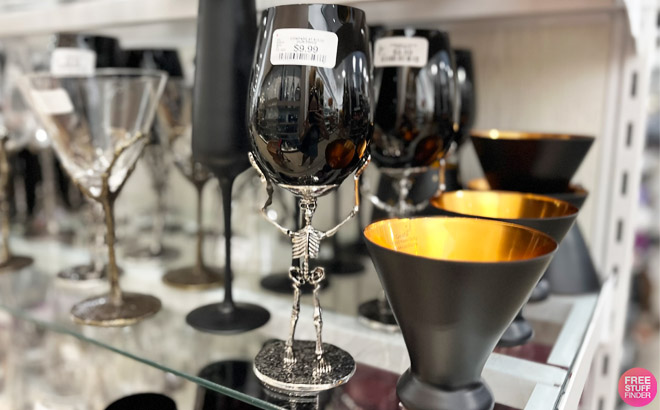 Skeleton Wine Glass