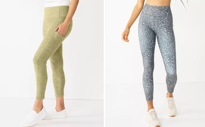 Sonoma Goods For Life Weekender Leggings and Tek Gear Womens Ultrastretch Leggings