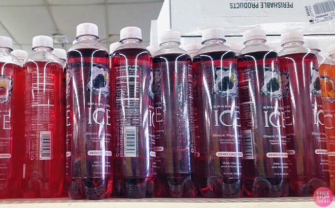 Sparkling Ice Waters in shelf