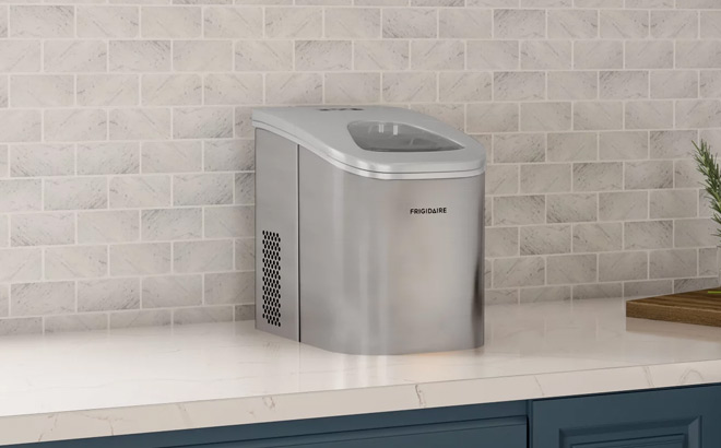 Stainless Steel Countertop Ice Maker