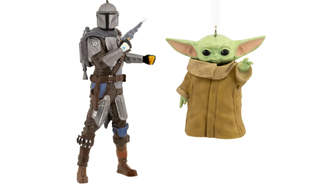 Star Wars Mandalorian and Grogu Hallmark Ornaments