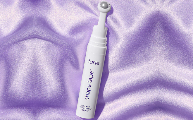 Tarte Travel Size Shape Tape Eye Cream on Purple Background