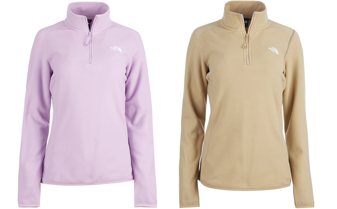 The North Face Womens Tech Glacier Quarter Zip Fleece Pullover