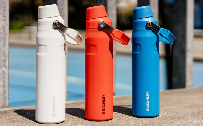 Three Colors of Stanly Aerolight Iceflow Water Bottles