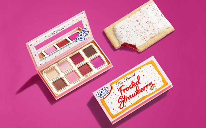 Too Faced x Pop Tarts Frosted Strawberry Mini Eye Shadow Palette