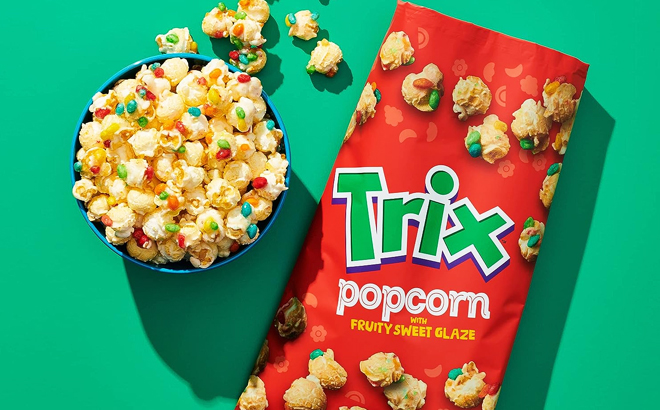 Trix Popcorn Snacks with Fruity Sweet Glaze