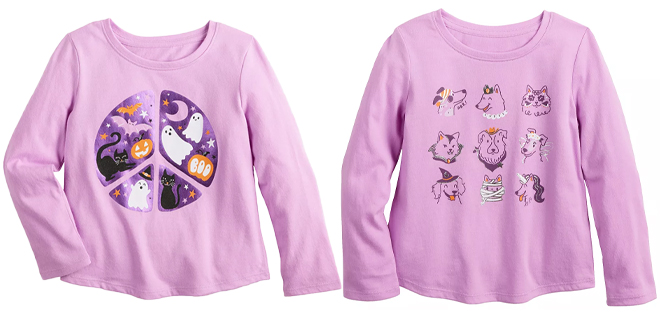 Toddler Girls Halloween Tee $6.80!