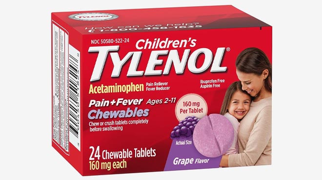 Tylenol Childrens Chewables 24 Count