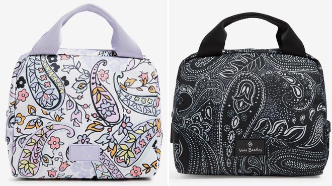 Vera Bradley Factory Style Lighten Up Lunch Cooler Maddalena Paisley Soft and Stellar Paisley