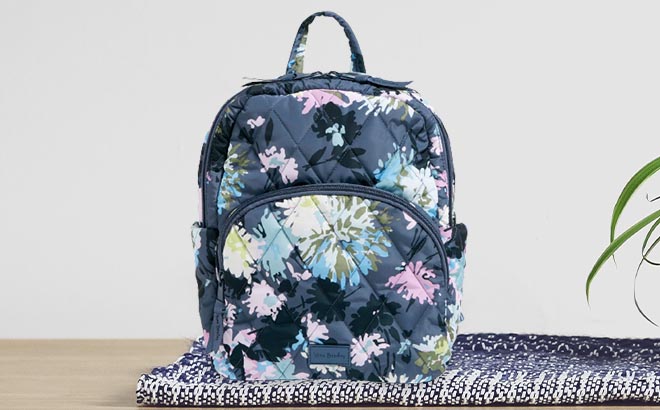 Vera Bradley Factory Style Ultralight Compact Backpack Chrysanthemum Crush