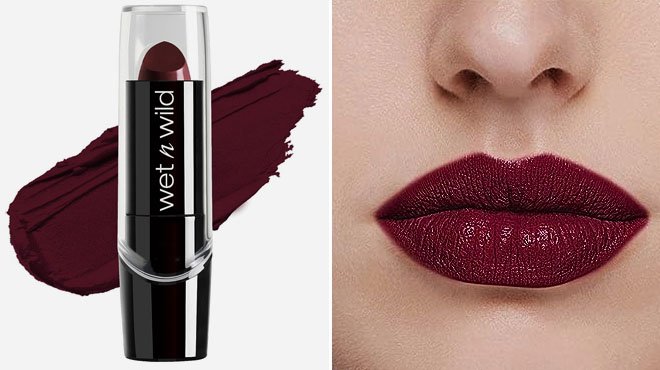 Wet n Wild Silk Finish Lipstick in Black Orchid