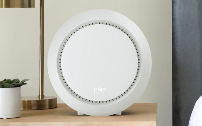 White Color Pure Enrichment PureZone Halo HEPA Air Purifier