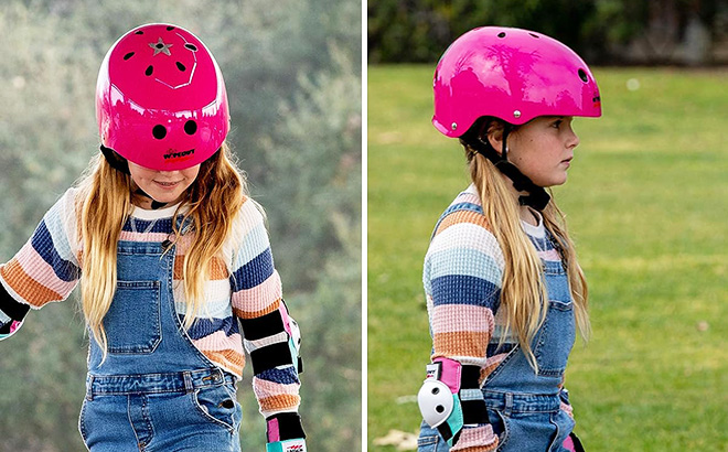 Wipeout Skate-and-Skateboarding-Helmets Wipeout Helmet in Pink