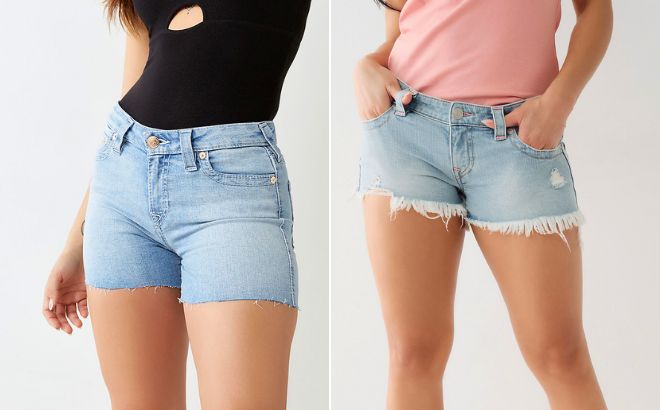 Woman on the left is Wearing a Jayde Big T Short and on the right side a Woman is Wearing a Joey Low Rise Short