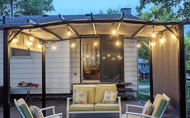 Zuske Outdoor String Lights Hanging on a Patio