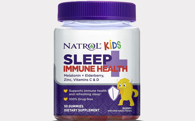 an Image of Natrol Kids Sleep Immune Health 50 Count Gummies Bottle