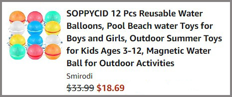 Soppycid 12-Piece Reusable Water Balloons Summary