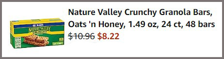 Nature Valley 48-Count Granola Bars Summary