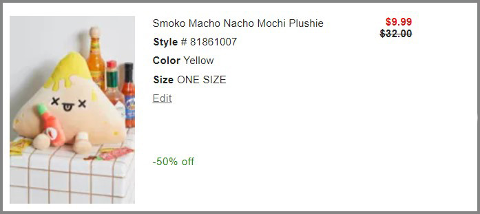 Smoko Macho Nacho Mochi Plushie Summary 